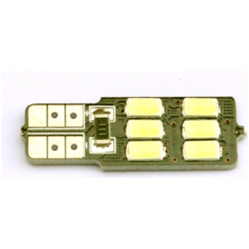 LED lampa 6d, vienpusēja,CB,W5W balta