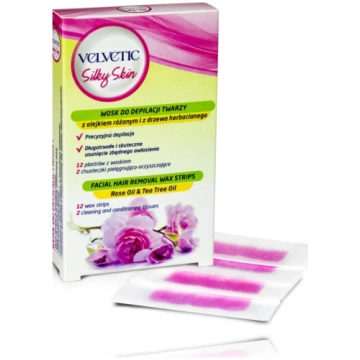 Velvetic Silky Skin Facial Hair Removal Wax Strips