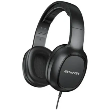 AWEI gM-6 over-ear headphones, 3.5mm jack, black