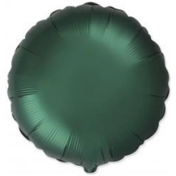 Balons folija 46cm Aplis t. zaļš bez iepak