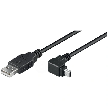 goobay USB -Mini USB 5p 90 degrees black 1 8m - St