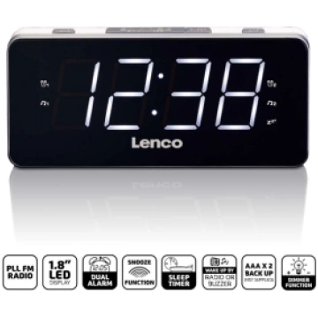 Radio pulkstenis Lenco CR-18 WHITE (CR-18 WHITE)