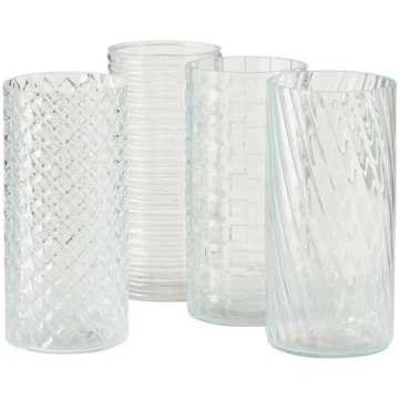 Boltze Quartett stikla vāze, 24 cm, caurspīdīgs ci