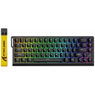 Vadu spēļu tastatūra Attack Shark X68 HE, Angļu (U