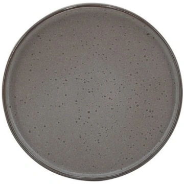 DINNER PLATE DOMOLETTI BROWN DOTS 26CM
