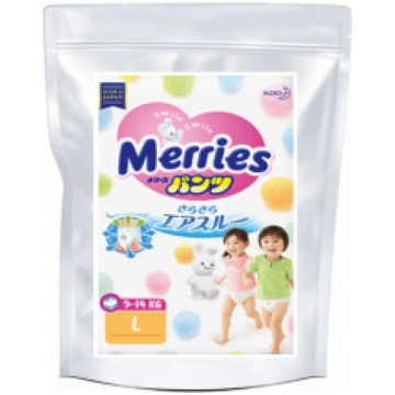 Autiņbiksītes Merries L 9-14kg paraugs 3gab Merrie