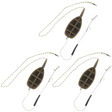 3Pcs European Style Fishing Inline Method Feeder S