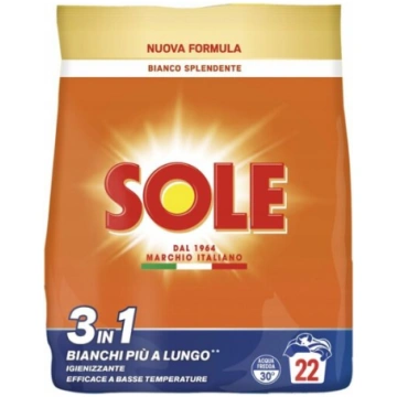 Sole 1,1 kg baltais veļas pulveris