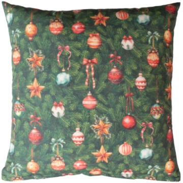 Spilvens CHRISTMAS NEW 45x45cm, Ziemassvētku rotāj