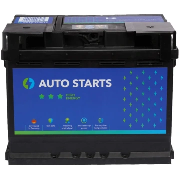 Akumulators AUTO STARTS HIGH ENERGY 12V 63Ah 610A 