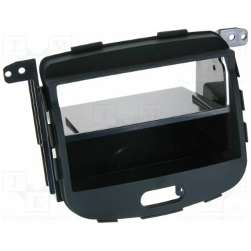 Radio frame; Hyundai; 2 DIN; black/rubber-touch | 