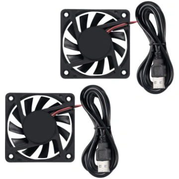 AITRIP 2PCS 60mm USB ventilators 5V bezsuku 6010 6