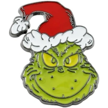 Molinter Ziemassvētku piespraude Grinch Skull Head
