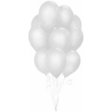 Baloni Beauty & Charm, balti pasteļtoņi, 30 cm, 10