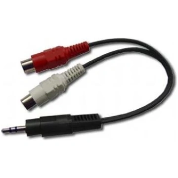 Audio Jack (3.5mm) uz 2 RCA kabelis GEMBIRD CCA-40