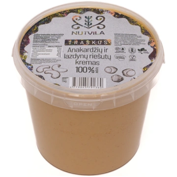 Hazelnut - Cashew Butter 1000 g Nutvila Crunchy