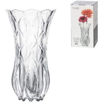 Stikla vāze 19 cm 19 x 10 x 10 cm DECORLIFE 844539
