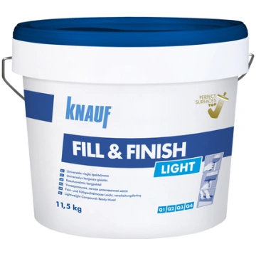 Lietošanai gatava špakteļmasa Fill&Finish Light Kn
