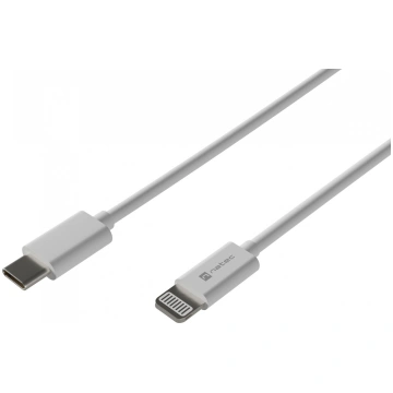 LIGHTNING(M)-USB-C(M) CABLE 2M WHITE MFI PRAT ( NK
