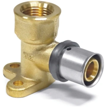 Press fitting wall elbow simple 20 x 2 - 1/2" IG 5