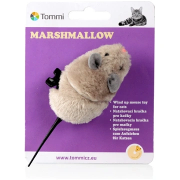 Tommi Marshmallow uzvelkamā pele kaķiem 8 cm - Rot