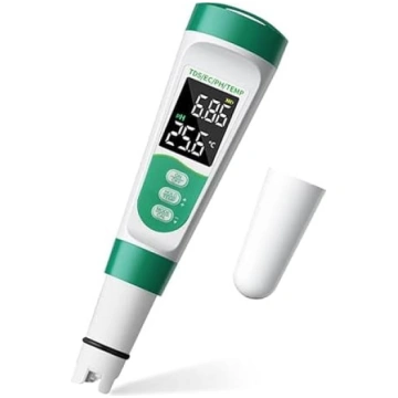Sāls satura pH mērītājs baseins, 5 in 1 baseina sā