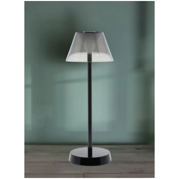 Portable Rechargeable Table Lamp. Black. Modern St