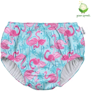 Autiņbiksītes peldbikses - Green Sprouts Flamingos