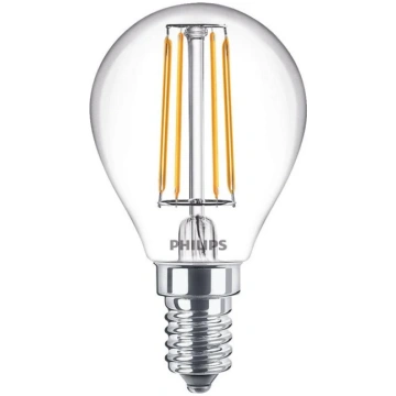 PHILIPS Spuldze Philips LED, P45, 2700 °K, E14, 4.