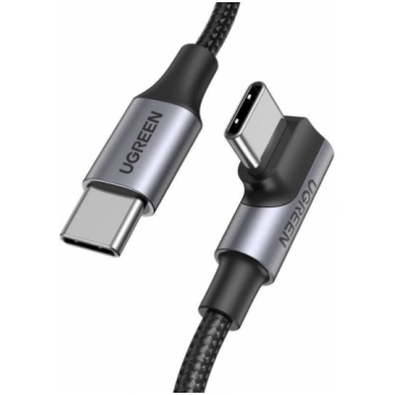 Angle cable USB-C to USB-C UGREEN US334 5A, PD 100