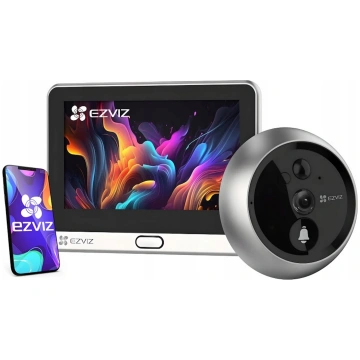 Ezviz DP2 2K CS-DP22K 3MP Bezvadu Durvju Zvans Vie