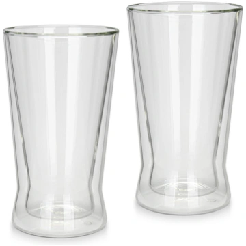 Dubultā stikla glāžu komplekts 380ml Fissman 16494