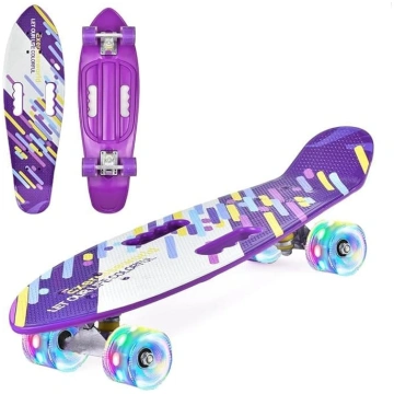 ERNAN Skateboard Complete 22 collu Mini Cruiser Sk