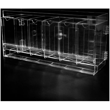6- Slot Acrylic Pack Dispenser THE ACRYLIC BOX