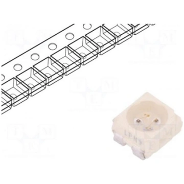 LED | SMD | 3528,PLCC4 | sarkans | 71÷140mcd | 3,5