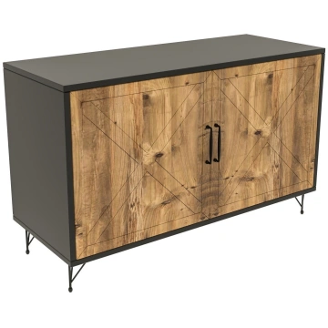 Kumode Kalune Design Jupiter, antracīta krās./prie