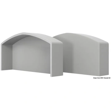 QBE 65 end cap grey RAL 7047 (44.105.01) Tessilmar