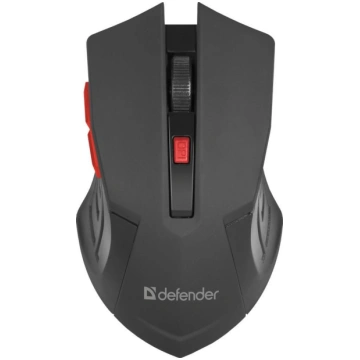 MOUSE DEFENDER ACCURA MM-275 RF BLACK RED OPTICAL 