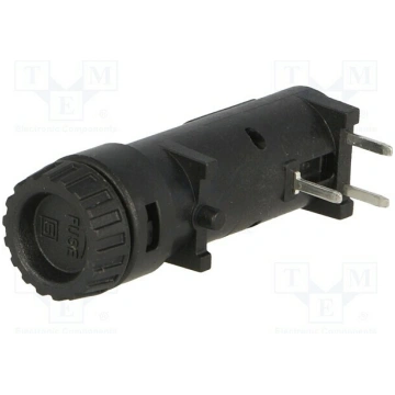 Fuse holder; THT; 5x20mm; -40÷85°C; 10A; thermopla