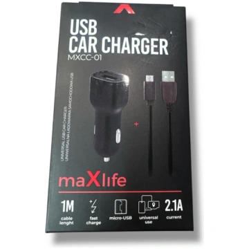 maXlife USB car Charger - Micro USB