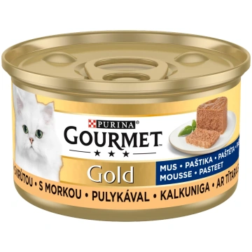 Konservi kaķiem – Gourmet Gold Pate with Turkey, 8