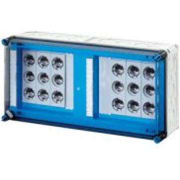 Mi fuse box, 6x3x63A, DIII, E33 bus-mounted 250 A,