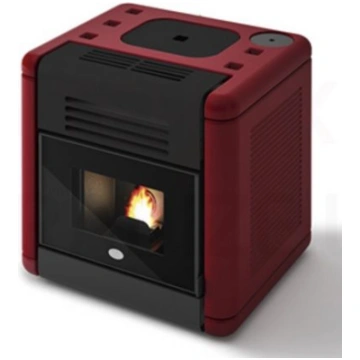EVA CALOR granulu kamīns-krāsns DADO 7.5kW (sarkan
