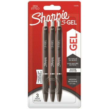 Pildspalvas komplekts Sharpie S-GEL 3-Pack Melns -