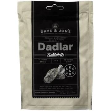 DAVE & JON"S Salted Licorice dateles 125g