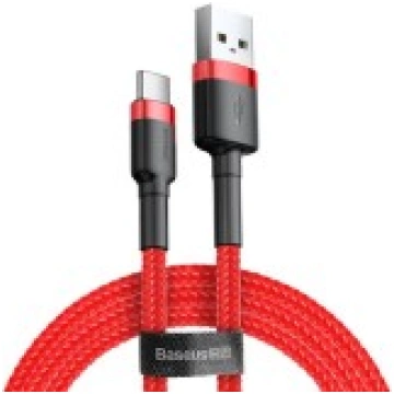 Baseus 3M Cafule 2A USB to Type-C cable - Sarkans
