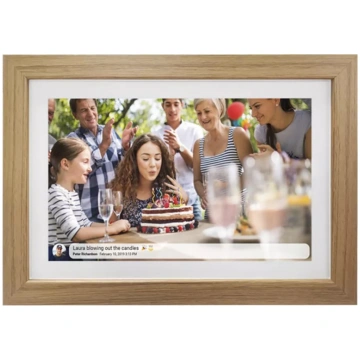 Denver photo frame with FRAMEO 10.1" 16GB light wo