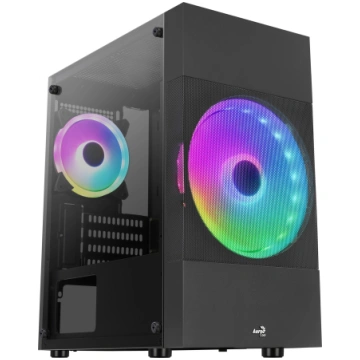 PC korpuss Aerocool Atomic Lite Mini Tower Melns |