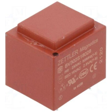 Transformer: encapsulated | 2.8VA | 230VAC | 18V |