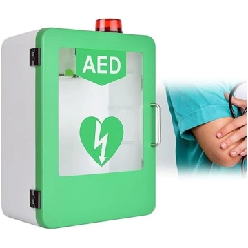 AED sienas skapī Defibrilatora skapītis mājās, kas